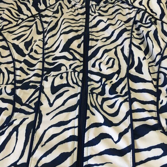 a ac-tiv-ology XL navy & white full zip yoga - Picture 6 of 10